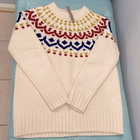 NWT J.Crew Fair Isle crewneck sweater. - Picture 3 of 8